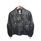 Vintage biker γυναικείο δερμάτινο jacket M