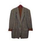 Vintage unisex καρό wool blazer M-L