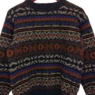 Vintage unisex 100% Wool πλεκτό Benetton L 2